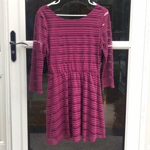 Quarter sleeve skater dress